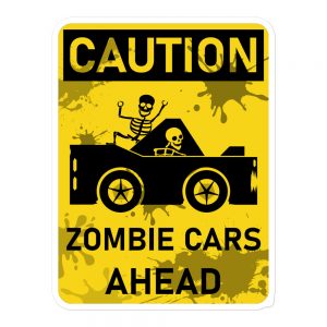 Zombie Car Sticker